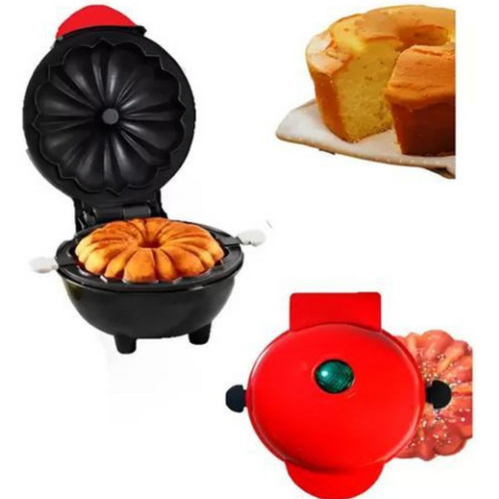 Máquina De Fazer Bolos Antiaderente Compacta Mini Bolo Cake Elétrica