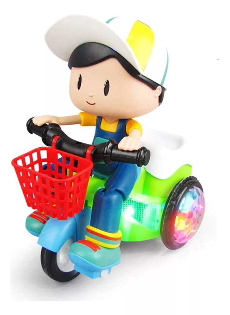 Brinquedo Triciclo Bate E Volta Empina Gira 360 Com Sons Luz