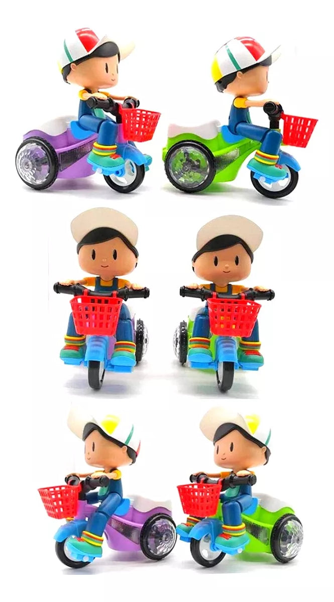 Brinquedo Triciclo Bate E Volta Empina Gira 360 Com Sons Luz