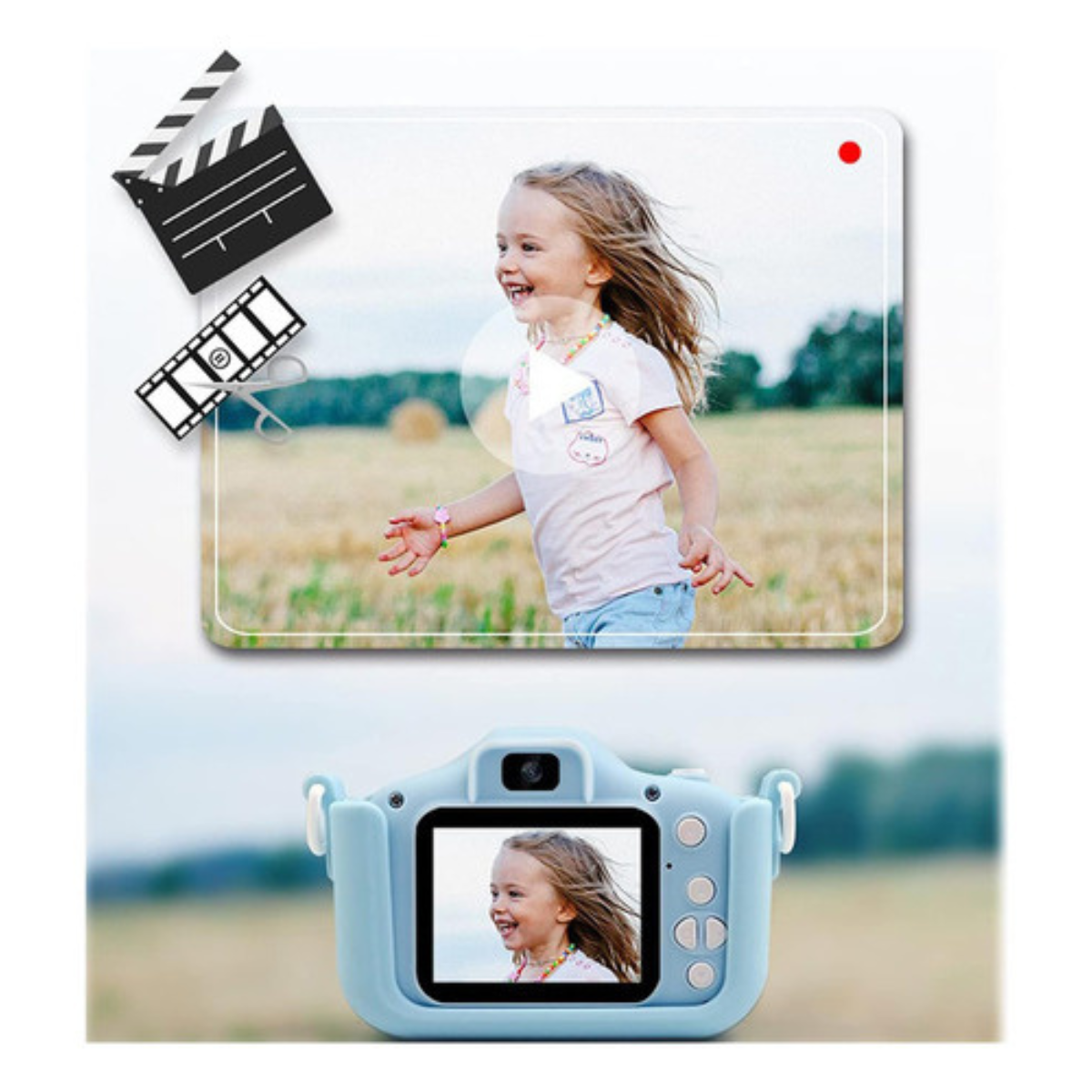 Câmera Infantil Criança Digital Fotográfica e Filma