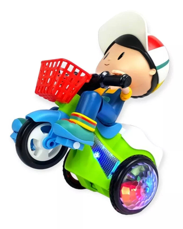 Brinquedo Triciclo Bate E Volta Empina Gira 360 Com Sons Luz