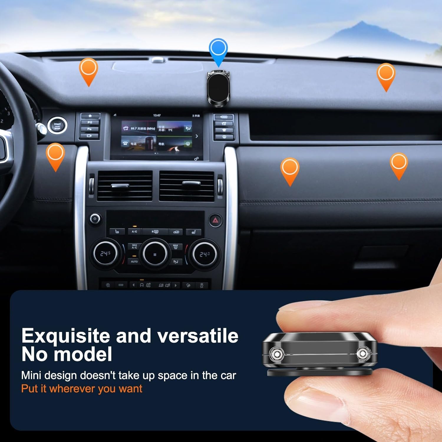 Suporte Magnético Dobrável De 360° Para Celular Para Carro