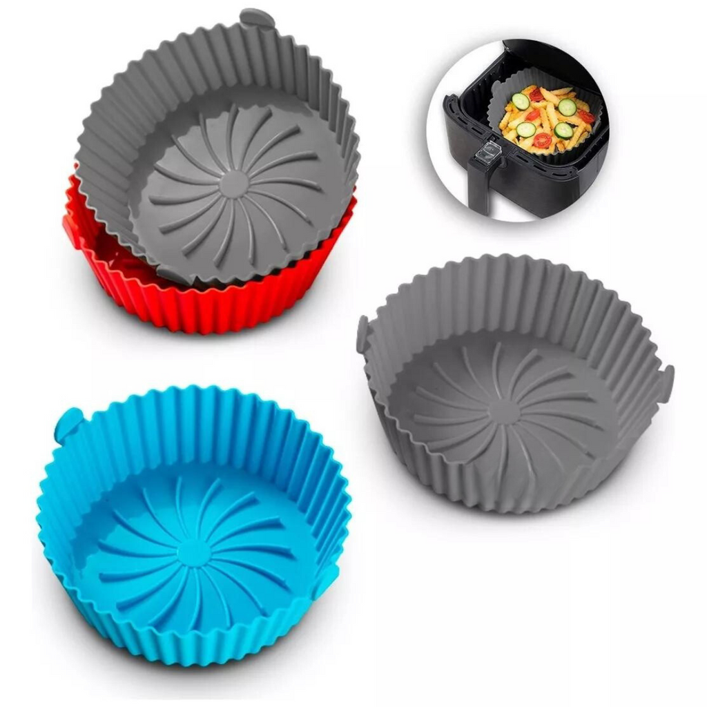Forma De Silicone Antiaderente Air Fryer Fritadeira