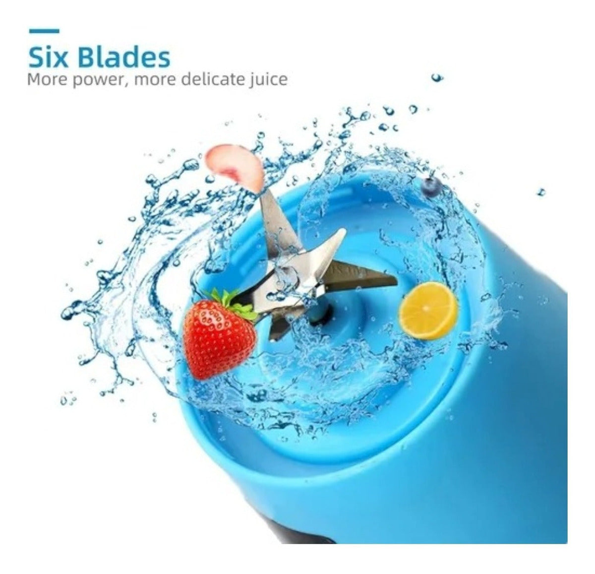 Mini Liquidificador Portátil Recarregável Mixer Usb Academia